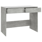 Skrivebord betonggrå 101x50x76,5 cm sponplate