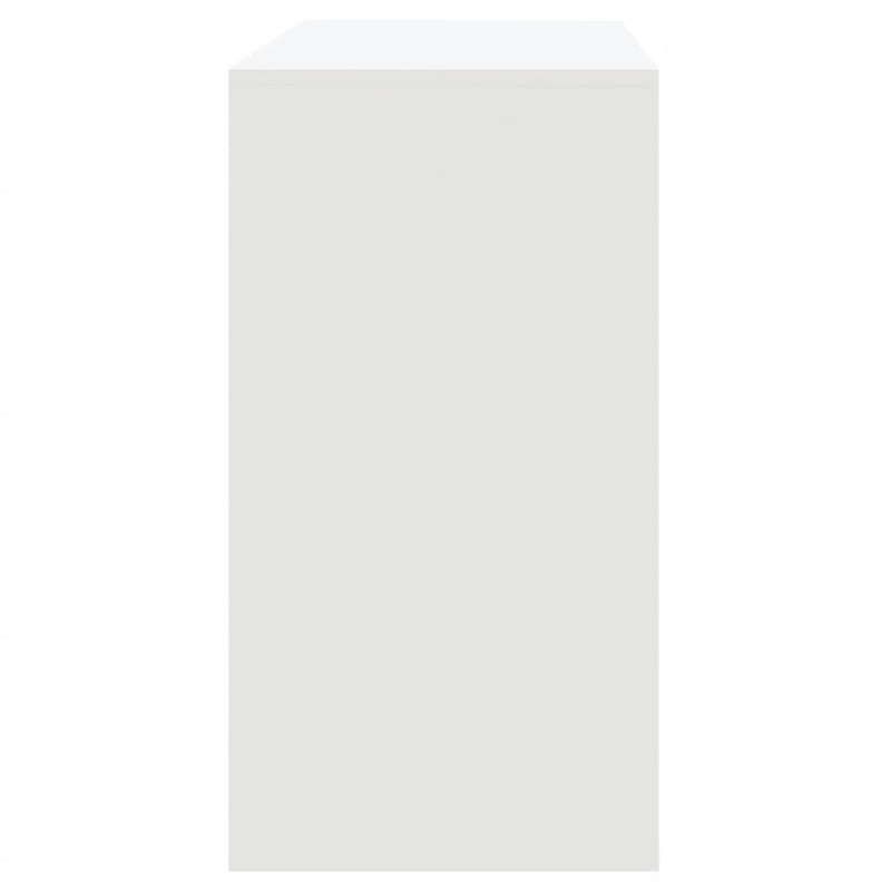 Konsollbord hvit 89x41x76,5 cm stål
