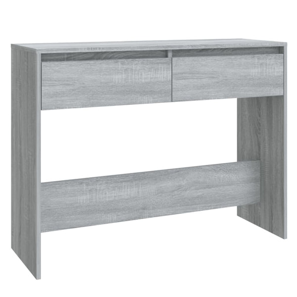 Konsollbord grå sonoma eik 100x35x76,5 cm sponplate