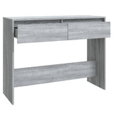 Konsollbord grå sonoma eik 100x35x76,5 cm sponplate