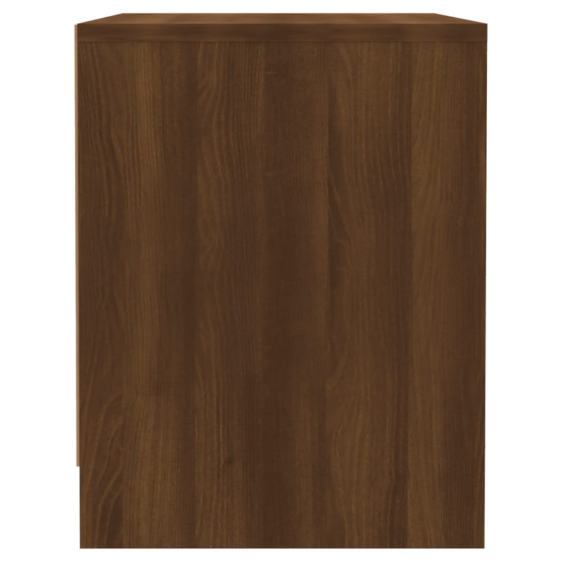 Nattbord brun eik 45x34x44,5 cm sponplate