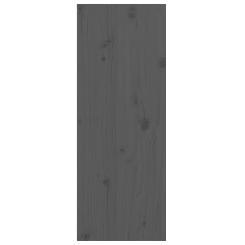 Veggskap grå 30x30x80 cm heltre furu