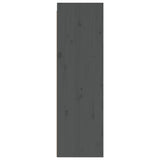 Veggskap 2 stk grå 30x30x100 cm heltre furu