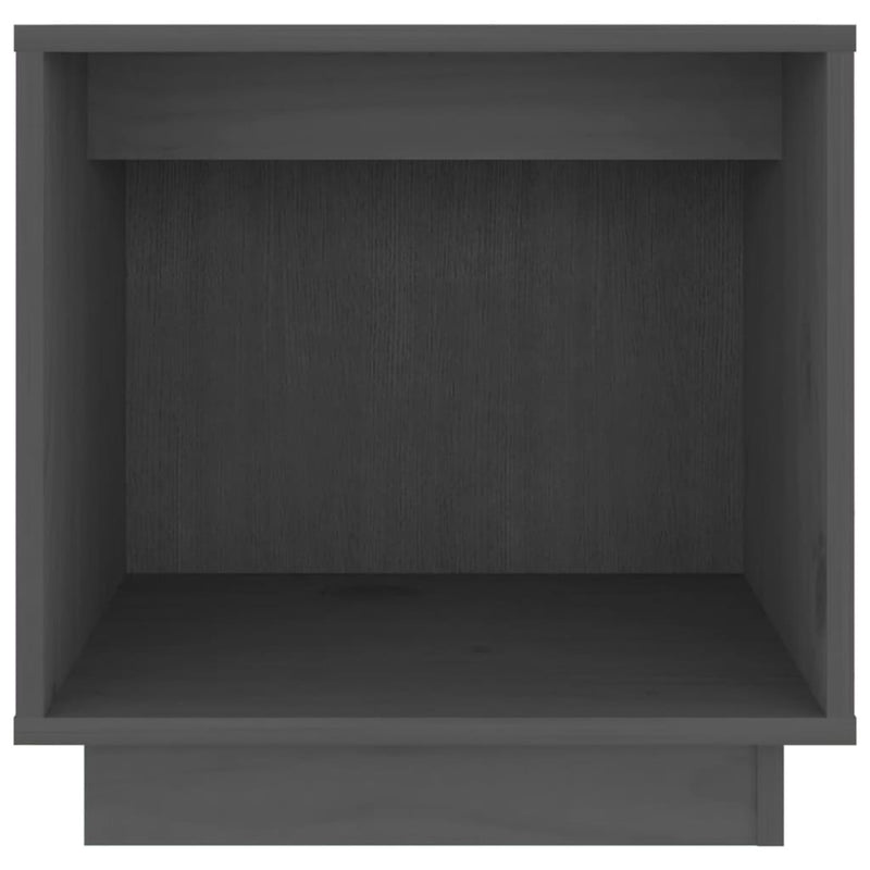 Nattbord grå 40x30x40 heltre furu