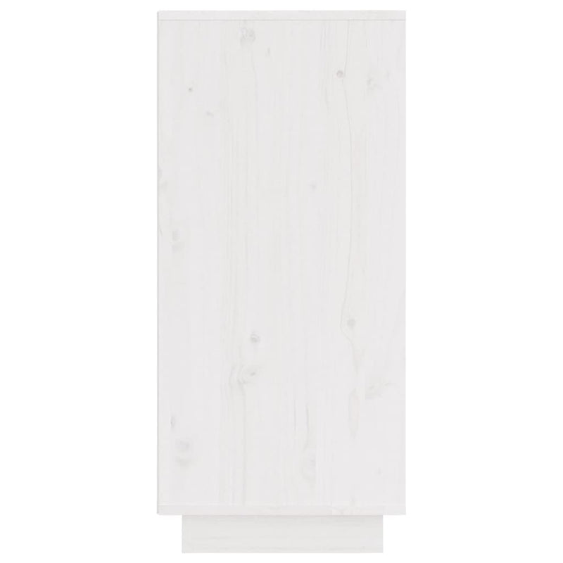 Skjenk hvit 31,5x34x75 cm heltre furu