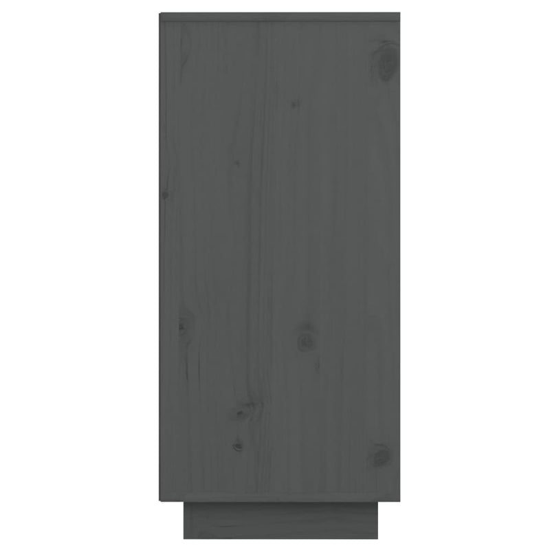 Skjenk grå 60x34x75 cm heltre furu