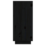 Skjenk svart 60x34x75 cm heltre furu
