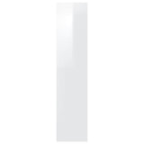 Bokhylle/romdeler høyglans hvit 40x30x135 cm