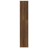 Bokhylle/romdeler brun eik 100x30x166 cm