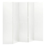 Romdeler 4 paneler 2 stk hvit 200x180 cm stål