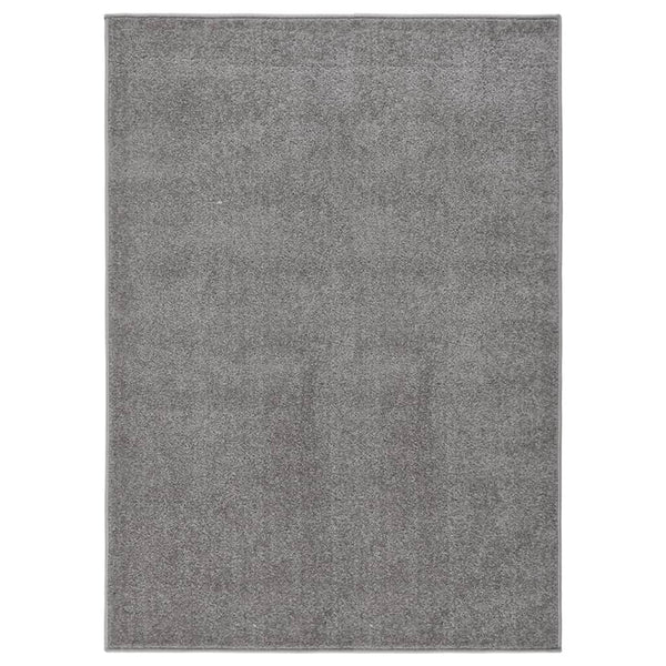 Teppe med kort luv 120x170 cm grå