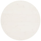 Bordplate hvit Ø90x2,5 cm heltre furu