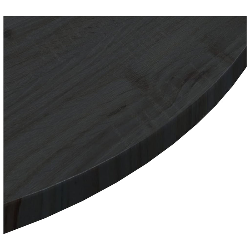 Bordplate svart Ø90x2,5 cm heltre furu