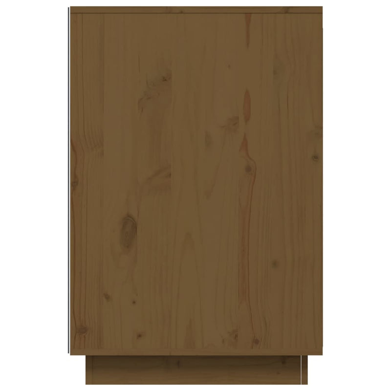 Skrivebord honningbrun 140x50x75 cm heltre furu