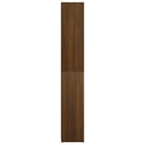 Baderomsskap brun eik 30x30x183,5 cm konstruert tre