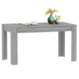 Spisebord grå sonoma 140x74,5x76 cm konstruert tre
