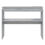 Konsollbord grå sonoma 102x30x80 cm konstruert tre