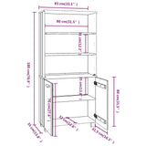 Highboard heltre furu hvit