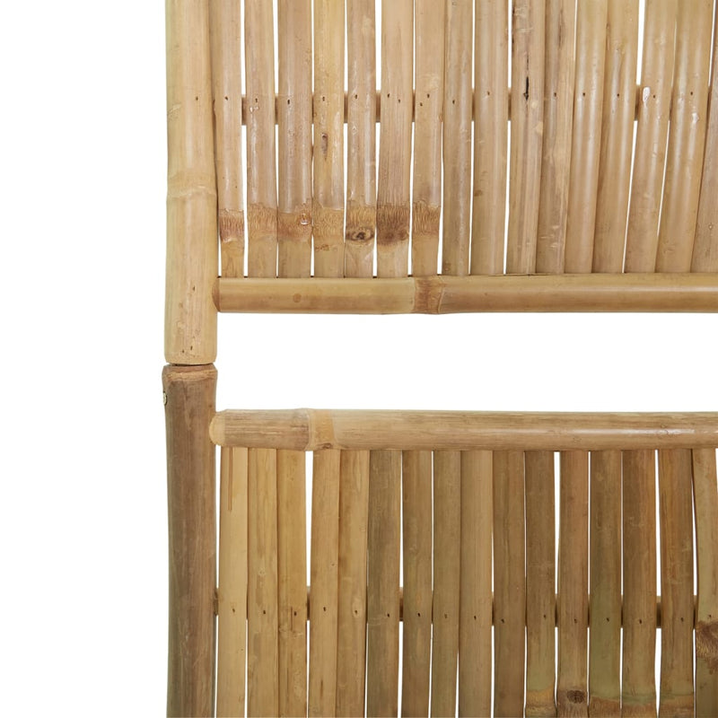 Romdeler 5 paneler bambus 200x180 cm