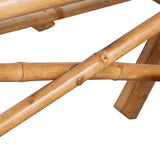 Piknikbord 115x115x81 cm bambus