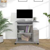 Databord grå sonoma 80x50x75 cm konstruert tre