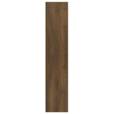Vegghylle brun eik 90x16x78 cm konstruert tre