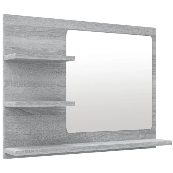 Badespeil grå sonoma 60x10,5x45 cm konstruert tre