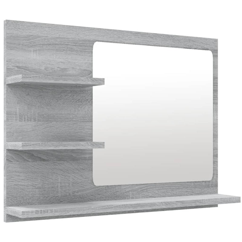 Badespeil grå sonoma 60x10,5x45 cm konstruert tre