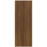 Konsollbord brun eik 78x30x80 cm konstruert tre