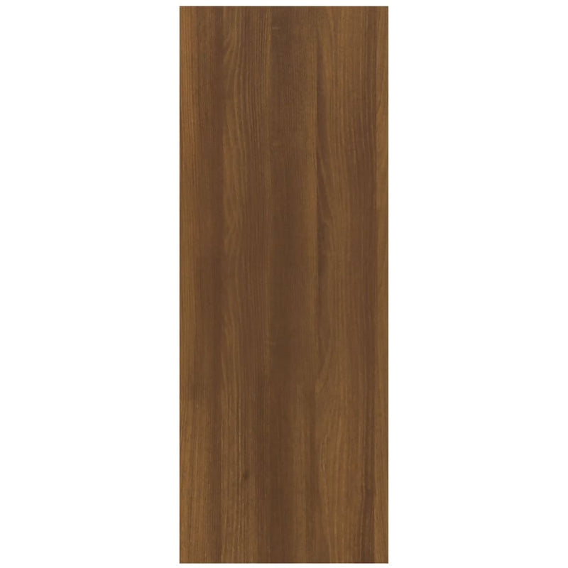 Konsollbord brun eik 78x30x80 cm konstruert tre