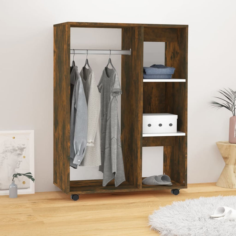 Garderobe røkt eik 80x40x110 cm konstruert tre