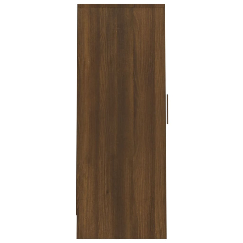 Skohylle brun eik 32x35x92 cm konstruert tre