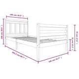 Sengeramme heltre 100x200 cm