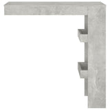 Veggmontert barbord betonggrå 102x45x103,5 cm konstruert tre