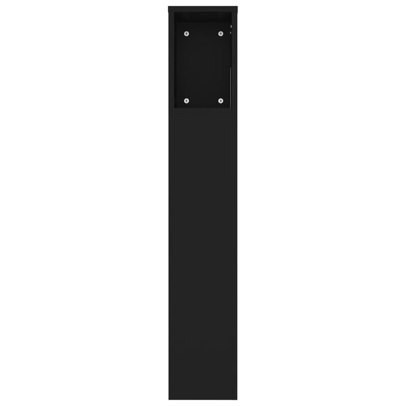 Sengegavlskap svart 220x18,5x104,5 cm