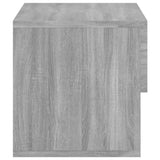 Veggmontert nattbord grå sonoma