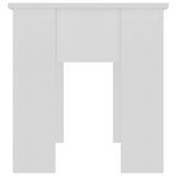 Salongbord hvit 101x49x52 cm konstruert tre
