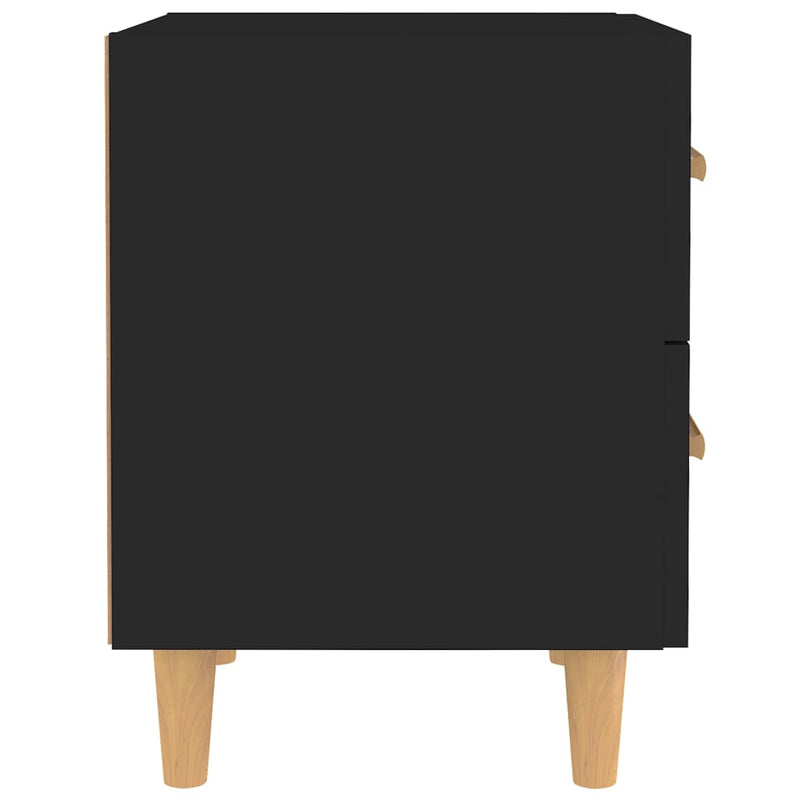 Nattbord 2 stk svart 40x35x47,5 cm