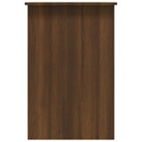 Skrivebord brun eik 100x50x76 cm konstruert tre