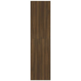 Garderobe brun eik 100x50x200 cm konstruert tre