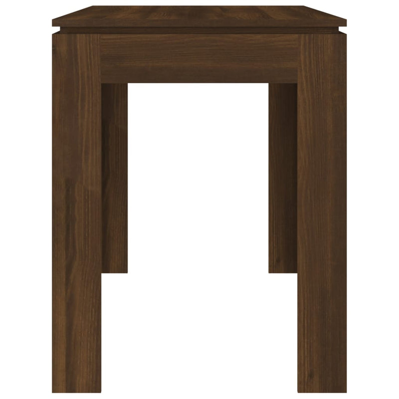Spisebord brun eik 120x60x76 cm konstruert tre