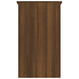Skrivebord brun eik 90x45x76 cm konstruert tre