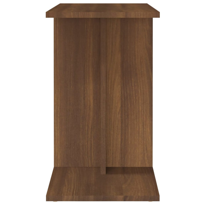 Sidebord brun eik 50x30x50 cm konstruert tre