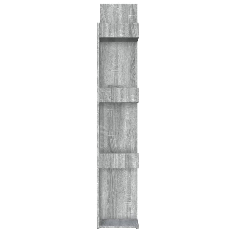 Bokhylle grå sonoma 86x25,5x140 cm konstruert tre