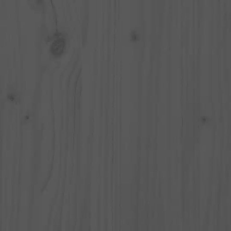 Sengegavl grå 95,5x4x100 cm heltre furu