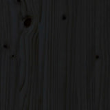 Sengegavl svart 165,5x4x100 cm heltre furu