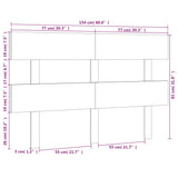 Sengegavl svart 154x3x81 cm heltre furu