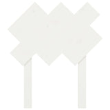 Sengegavl hvit 72,5x3x81 cm heltre furu