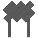 Sengegavl grå 72,5x3x81 cm heltre furu