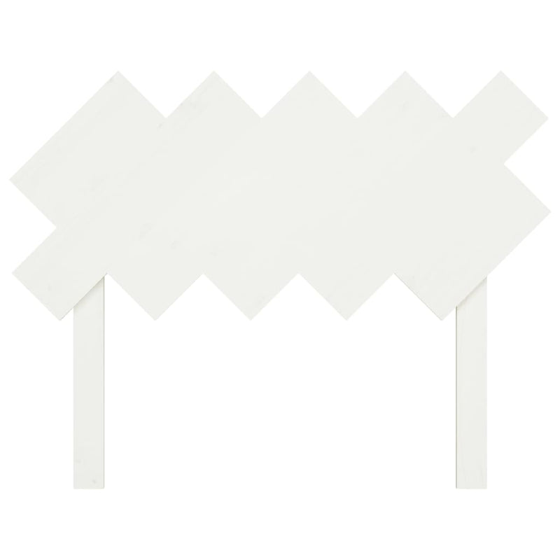 Sengegavl hvit 104x3x80,5 cm heltre furu